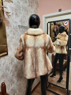 Норковая Шуба 48-50,Крестовка,дли 60см,без дефекта