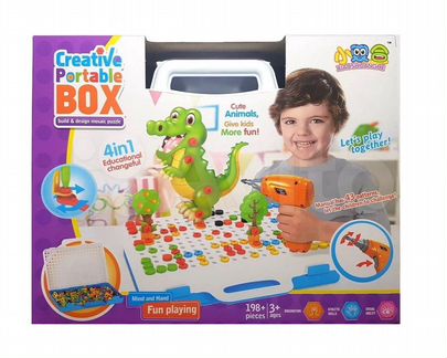 Конструктор-мозаика с шуруповёртом 