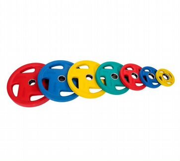 Диск D50 обрезиненный цветной 5 кг