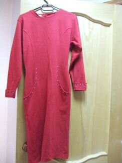 Красное платье б/у, итальянское