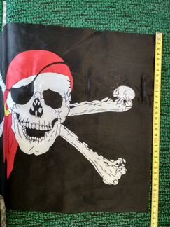 Флаг пиратский Весёлый Роджер, средний