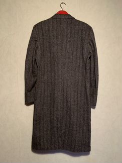 Винтажное шерстяное серое немецкое пальто