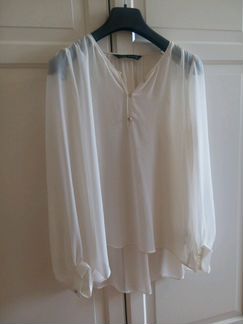 Белая блузка zara