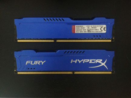 Оперативная память ddr3 16gb(2x8gb) blue