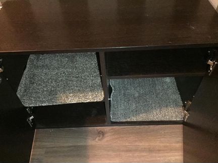 Тумба для обуви закрытая темная 85*35*53