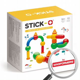 Конструктор Magformers stick-O, Basic 10 Set (205692)