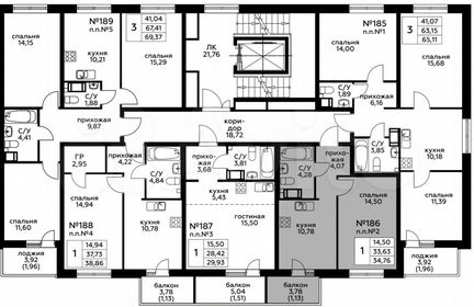 1-к квартира, 34.8 м², 2/8 эт.