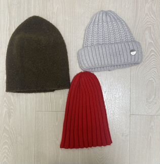 Парка зимняя, размер S + шапки 3 шт