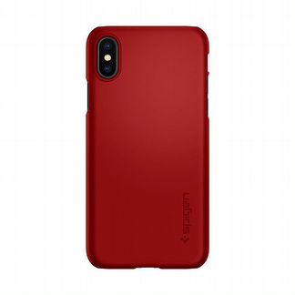 Чехол для iPhone X Spigen Thin Fit красный