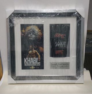 Автограф Хабиб Нурмагомедов перчатка UFC сертифика