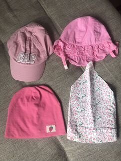 Головные уборы на девочку 6-12 месяцев