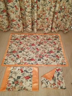 Штора в гостинную в английском стиле