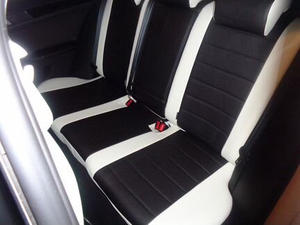 Модельные чехлы Фольксваген Джетта 6 из экокожи