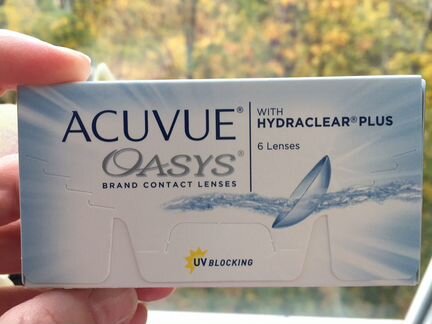 Линзы 6 шт. Acuvue Oasys -1,75 двухнедельные