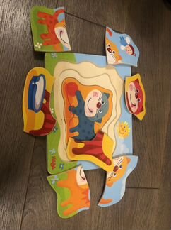 Деревянный пазл Haba котята