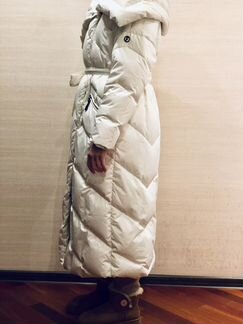 Пуховик женский длинный белый (46-48)