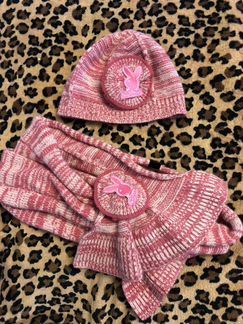 Комплект шапка,шарф и перчатки Playboy