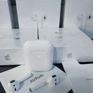 Airpods 2 люксовые качества 100 сходство оригинала
