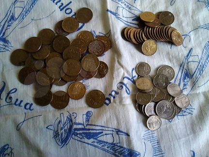 Монеты Россия,1коп.,5коп.,10коп.,50коп