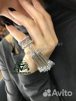 Tassel Кольцо и Серьги кисточки из серебра