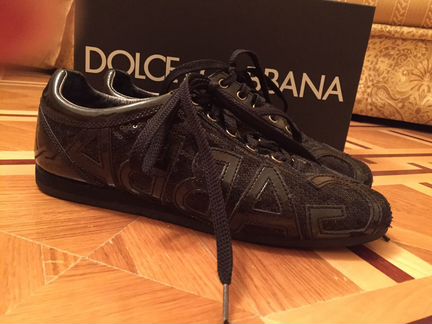 Чёрные кеды / кроссовки Dolce&Gabbana, оригинал
