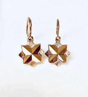 Золотые серьги 583 проба