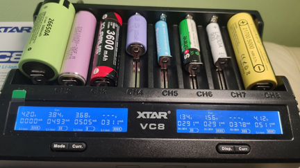 Xtar VC8 Зарядное устройство для 8 аккумуляторов