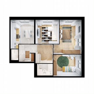 3-к квартира, 72.7 м², 1/25 эт.