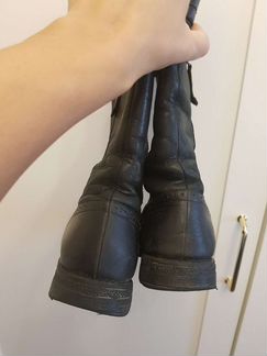 Сапоги кожаные зимние