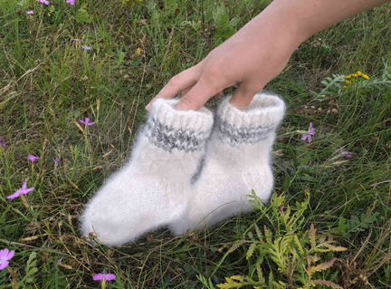 Носки и пояса из собачьей шерсти