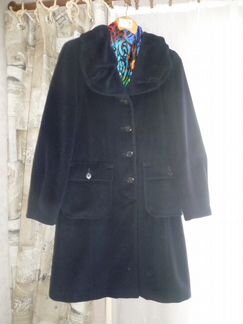 Пальто Maxco Италия р.44-46 шерсть+ангора, синее