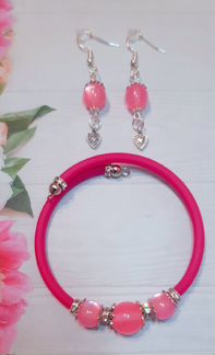 Браслет и серьги (ручная работа)