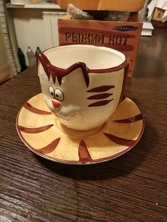 Чашка с блюдцем керамика