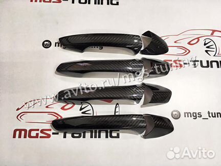 Накладки на ручки карбон Mercedes