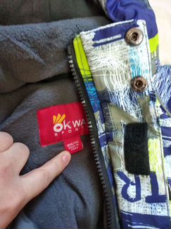 Новый зимний комбинезон Okway р.104/110