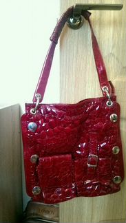 Клатч Domani и красная кожаная сумка